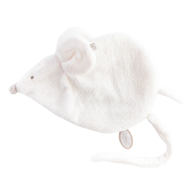 Dimpel - Maude La Souris - Doudou Attache-sucette Blanc 25 Cm 4 Dimpel - Maude La Souris - Doudou Attache-sucette Blanc 25 Cm – Image 2