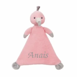 Aurora Doudou Plat Fifi Le Flamant Rose 22 Cm
