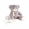 Baby'Nat - Pap'ours Peluche Avec Doudou Ours Gris 25 Cm -Jouets En Peluche Boutique 1 4