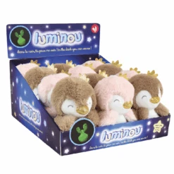 Jemini - Luminou - Mini Peluche Luminescente Pingouin Marron 14 Cm -Jouets En Peluche Boutique 2 11