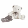 Baby'Nat - Pap'ours Peluche Avec Doudou Ours Blanc 25 Cm -Jouets En Peluche Boutique 2 4