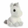 Aurora Conte Féerique Peluche Sparkle La Licorne Argent Blanc 18 Cm