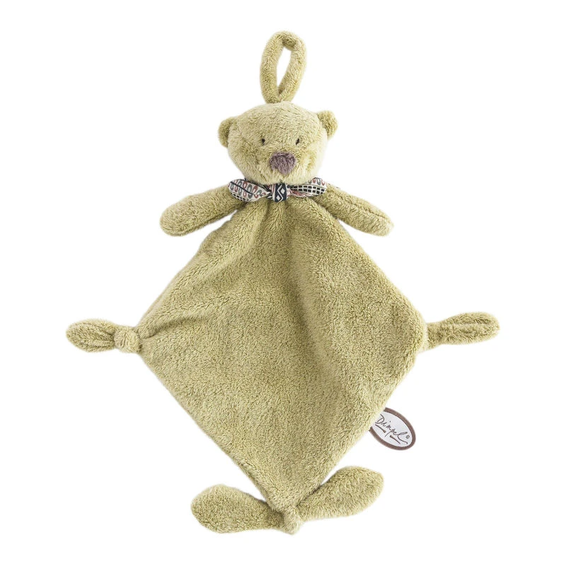 Dimpel - Noann L'ours - Doudou Avec Attache-sucette Vert 25 Cm 4 Dimpel - Noann L'ours - Doudou Avec Attache-sucette Vert 25 Cm – Image 2