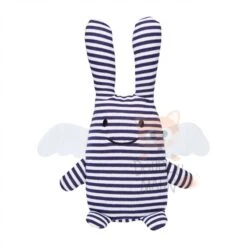 Trousselier Ange Lapin Peluche Doudou Marin Bleu Blanc