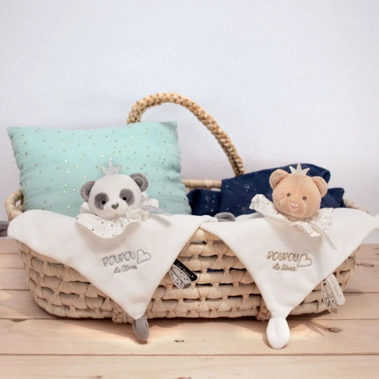 Doudou Et Compagnie - Attrape-rêve Doudou Ours Plat Blanc 4 Doudou Et Compagnie - Attrape-rêve Doudou Ours Plat Blanc – Image 2