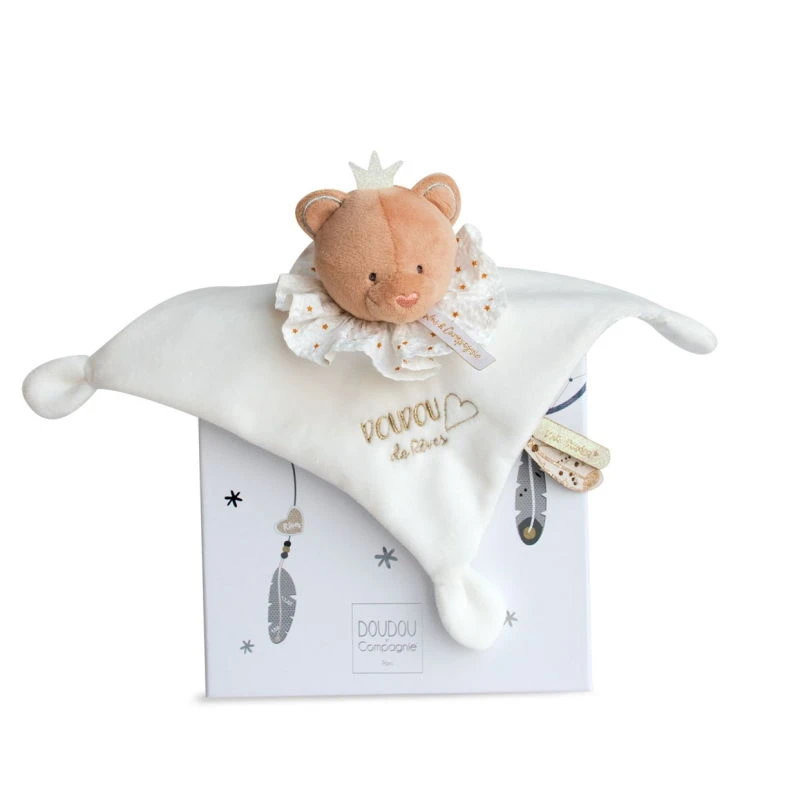 Doudou Et Compagnie - Attrape-rêve Doudou Ours Plat Blanc 3 Doudou Et Compagnie - Attrape-rêve Doudou Ours Plat Blanc