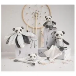 Doudou Et Compagnie - Attrape-rêve Peluche Panda Gris Blanc 20 Cm -Jouets En Peluche Boutique attrapereve20peluche20panda20gris20blanc202020cm 3
