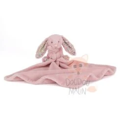 Jellycat Bashful Blossom Doudou Lapin Rose Tulipe
