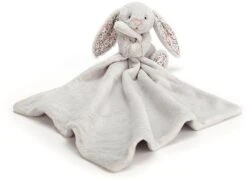 Jellycat Bashful Bunny Blossom Doudou Lapin Gris Fleur