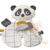 Kikadu Doudou Bio Attache Sucette Panda Blanc Gris Jaune -Jouets En Peluche Boutique bio20attache20sucette20panda20blanc20gris20jaune