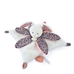 Doudou Et Compagnie - Boh'Aime - Doudou Plat Pétale Lapin Bleu Rose Blanc 27 Cm -Jouets En Peluche Boutique bohaime2020plat20petale20lapin20bleu20rose20blanc202720cm 1
