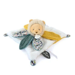 Doudou Et Compagnie - Boh'Aime - Doudou Plat Pétale Lion Jaune Vert Blanc 27 Cm -Jouets En Peluche Boutique bohaime2020plat20petale20lion20jaune20vert20blanc202720cm 1
