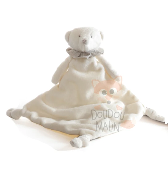 Dimpel Celest L'ours Doudou Plat Blanc 3 Dimpel Celest L'ours Doudou Plat Blanc