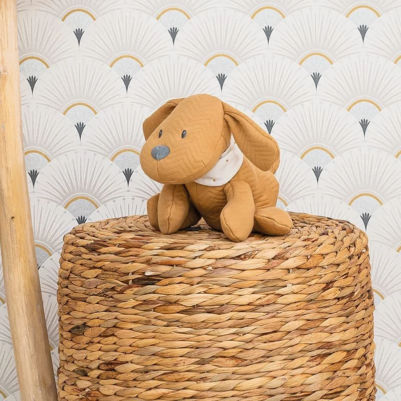Nattou - Charlie Le Chien - Peluche Jacquard Jaune Caramel 30 Cm 3 Nattou - Charlie Le Chien - Peluche Jacquard Jaune Caramel 30 Cm