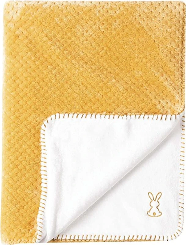 Nattou - Couverture Plaid Bébé 100 X 75 Cm Jaune Blanc 3 Nattou - Couverture Plaid Bébé 100 X 75 Cm Jaune Blanc