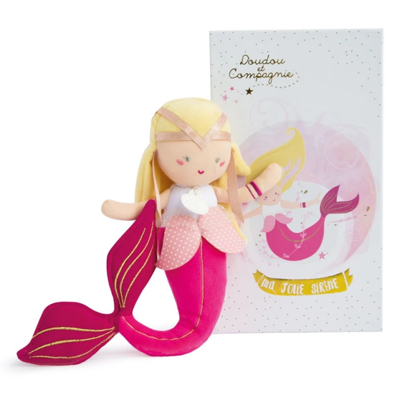 Doudou Et Compagnie - Demoiselle Sirène May Fuchsia 3 Doudou Et Compagnie - Demoiselle Sirène May Fuchsia