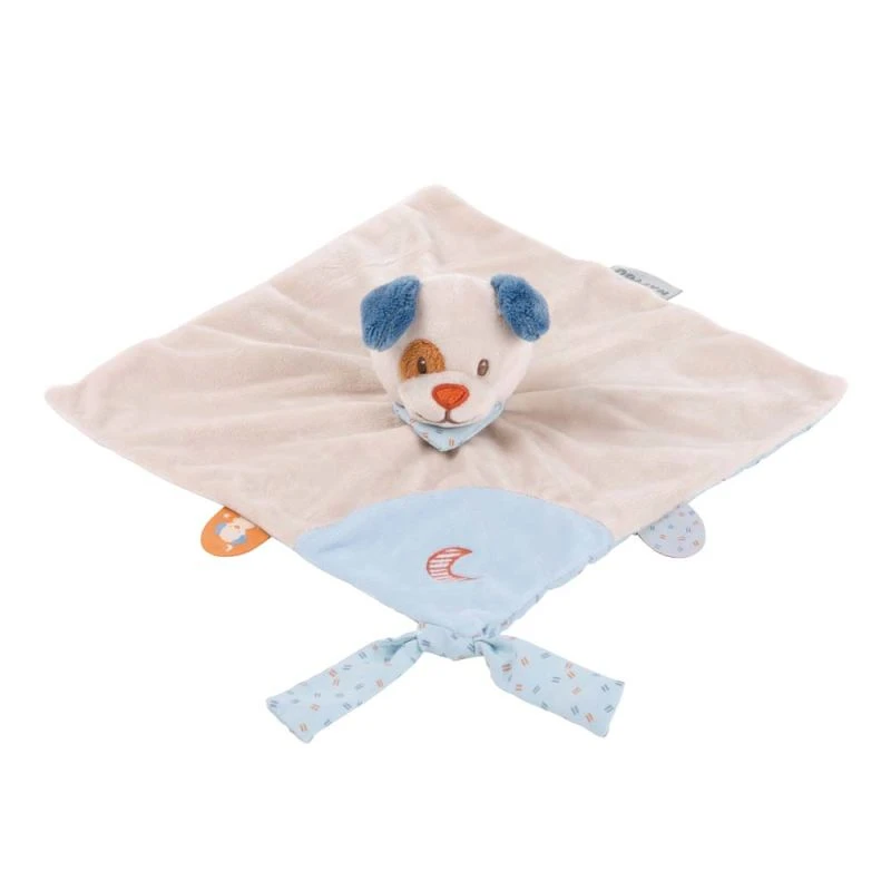 Nattou - Bob & Jim - Doudou Plat Chien Beige 25 Cm 4 Nattou - Bob & Jim - Doudou Plat Chien Beige 25 Cm – Image 2