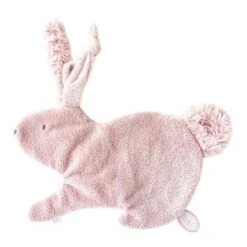 Dimpel - Emma Le Lapin - Doudou Attache-sucette Rose Foncé 22 Cm