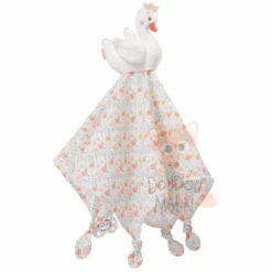 Fehn Doudou Cygne Rose Vert 40 Cm