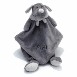 Dimpel Fifi Le Chien Doudou Plat Gris Foncé