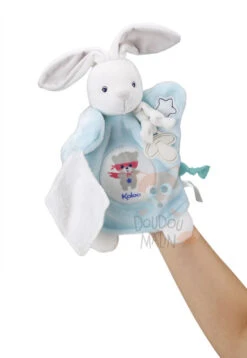 Kaloo Imagine Doudou Marionnette Lapin Blanc Bleu 25 Cm -Jouets En Peluche Boutique imagine20marionnette20lapin20blanc20bleu202520cm 2