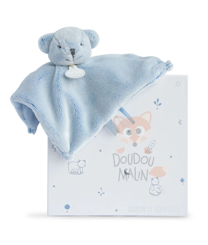 Doudou Et Compagnie J'aime Mon Doudou Doudou Plat Ours Bleu 3 Doudou Et Compagnie J'aime Mon Doudou Doudou Plat Ours Bleu