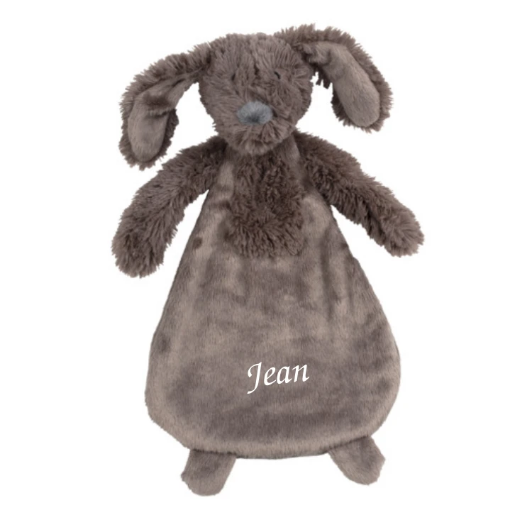 Happy Horse - Jax Le Chien - Doudou Plat Marron 25 Cm 3 Happy Horse - Jax Le Chien - Doudou Plat Marron 25 Cm