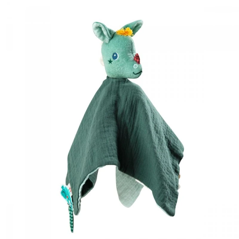 Lilliputiens - Joe Le Dragon - Doudou Plat Vert En Coton Biologique 25 Cm 5 Lilliputiens - Joe Le Dragon - Doudou Plat Vert En Coton Biologique 25 Cm – Image 3