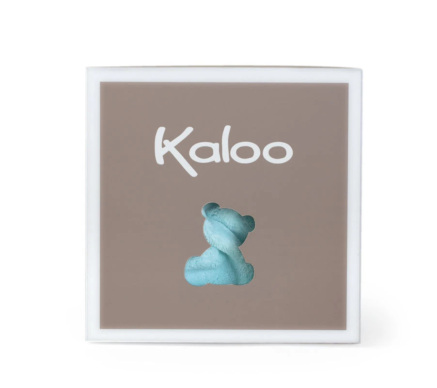 Kaloo - Plume - Doudou Plat Lapin Bleu Ciel Aqua Gris 5 Kaloo - Plume - Doudou Plat Lapin Bleu Ciel Aqua Gris – Image 3