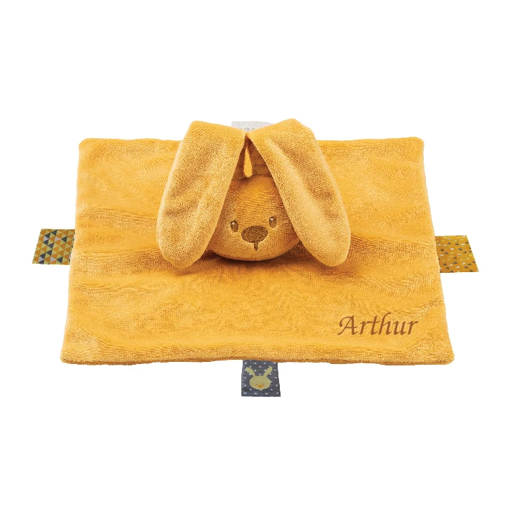 Nattou Lapidou Doudou Plat Lapin Jaune Moutarde 20 Cm 3 Nattou Lapidou Doudou Plat Lapin Jaune Moutarde 20 Cm