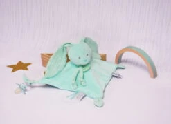 Baby'Nat - Lapin Lange - Doudou Plat Vert Menthe 25 Cm -Jouets En Peluche Boutique lapin20lange2020plat20vert20menthe202520cml