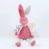 Bout'chou Doudou Lapin Rose Gris étoile -Jouets En Peluche Boutique lapin20rose20gris20etoile