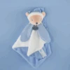 Baby'Nat - Layette - Doudou Plat Ours Blanc Bleu 25 Cm -Jouets En Peluche Boutique layette2020plat20ours20blanc20bleu202520cm