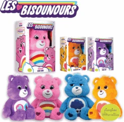 Les Bisounours - Peluche Ours Toucâlin Rose Arc En Ciel 30 Cm -Jouets En Peluche Boutique les20bisounours2020peluche20ours20toubisou20jaune20coeur203020cm