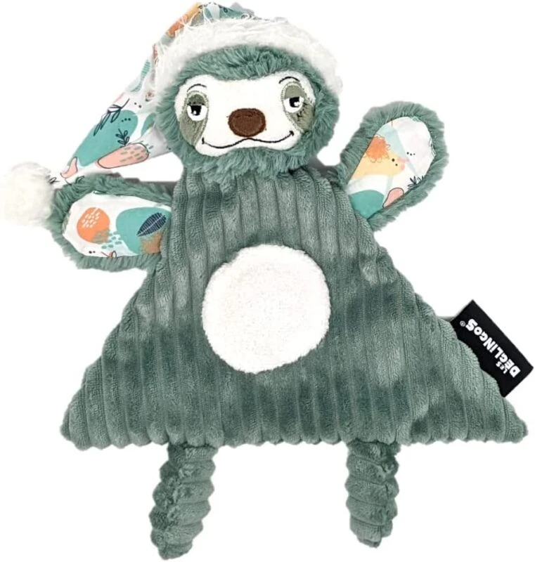 Les Déglingos - Chillos Le Paresseux - Doudou Plat Vert 25 Cm 3 Les Déglingos - Chillos Le Paresseux - Doudou Plat Vert 25 Cm