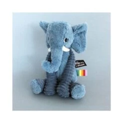 Les Déglingos - Les Ptipotos - Dimoitou L'éléphant Bleu - Peluche 30 Cm