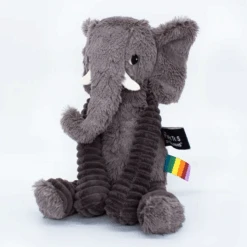 Les Déglingos - Les Ptipotos - Dimoitou L'éléphant Gris - Peluche 30 Cm