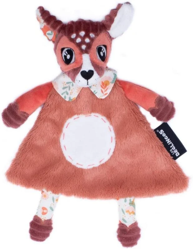 Les Déglingos - Melimelos La Biche - Doudou Plat Rouge 25 Cm 3 Les Déglingos - Melimelos La Biche - Doudou Plat Rouge 25 Cm