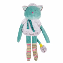 Moulin Roty Les Pachats Peluche Chat Vert 40 Cm