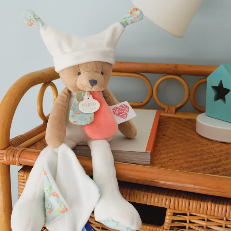 Doudou Et Compagnie - Les Petits Fûtés - Ours Pantin à Histoire Blanc 35 Cm 3 Doudou Et Compagnie - Les Petits Fûtés - Ours Pantin à Histoire Blanc 35 Cm