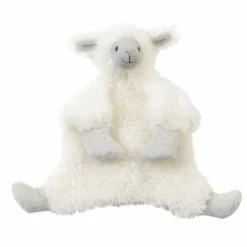 Happy Horse - Lily Le Lama - Doudou Plat Blanc 20 Cm