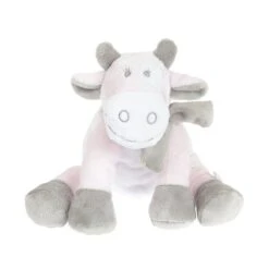 Noukie's Lola La Vache Peluche Rose Blanc Gris 25 Cm