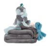Noukie's Louis & Scott Ma Première Couverture Pingouin Bleu Gris 2 Noukie's Louis & Scott Ma Première Couverture Pingouin Bleu Gris -Jouets En Peluche Boutique louis