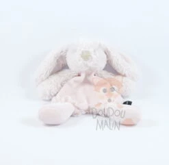 La Maison De Jeanne Doudou Plat Lapin Rose