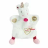 Baby'Nat - Poussière D'étoiles - Marionnette Licorne Blanc Rose 25 Cm 2 Baby'Nat - Poussière D'étoiles - Marionnette Licorne Blanc Rose 25 Cm -Jouets En Peluche Boutique marionnette20licorne20blanc20rose20or20poussiere20detoile