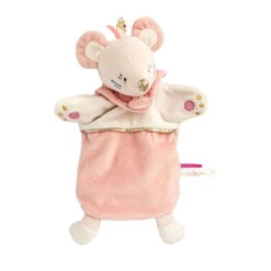 Baby'Nat - Marionnette Tipioux - Souris Rose