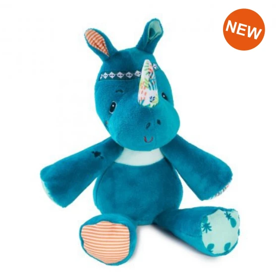 Lilliputiens Marius Le Rhinocéros Peluche Câline Doudou Bleu 3 Lilliputiens Marius Le Rhinocéros Peluche Câline Doudou Bleu