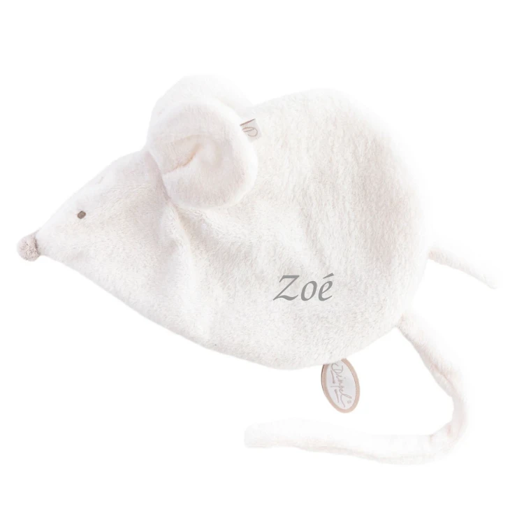 Dimpel - Maude La Souris - Doudou Attache-sucette Blanc 25 Cm 3 Dimpel - Maude La Souris - Doudou Attache-sucette Blanc 25 Cm