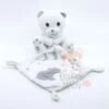Simba Toys - Doudou Mouchoir Ours Polaire Blanc Gris 30 Cm -Jouets En Peluche Boutique mg 7729