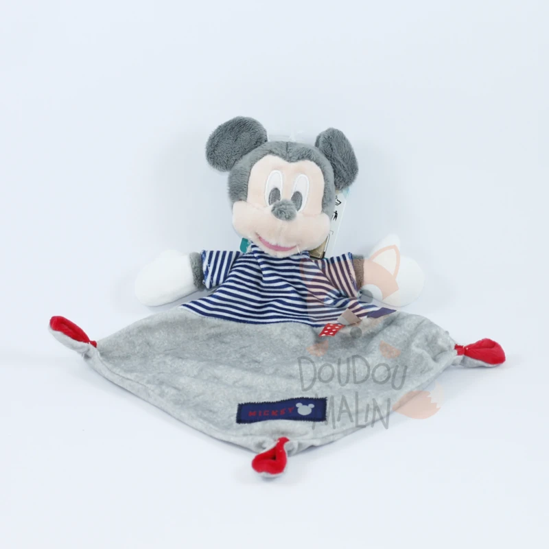 Disney Mickey La Souris Doudou Plat Bleu Gris Rouge 3 Disney Mickey La Souris Doudou Plat Bleu Gris Rouge